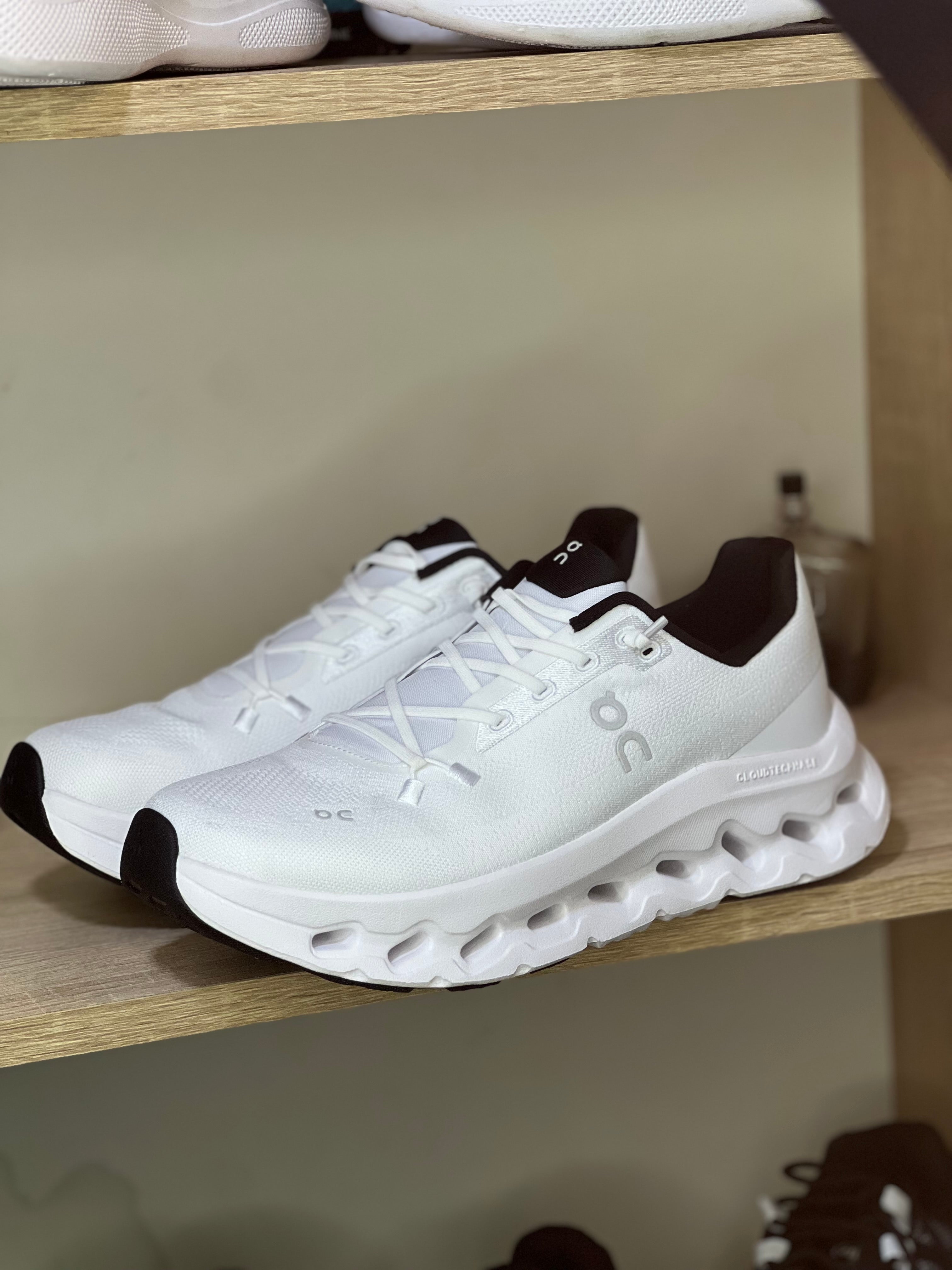 On cloud tilt white black