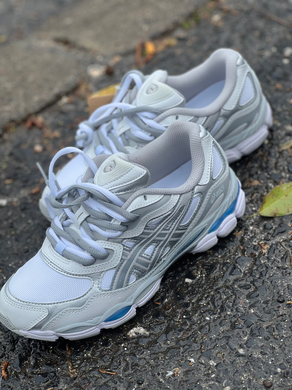 ASICS NYC WHITE GREY BLUE