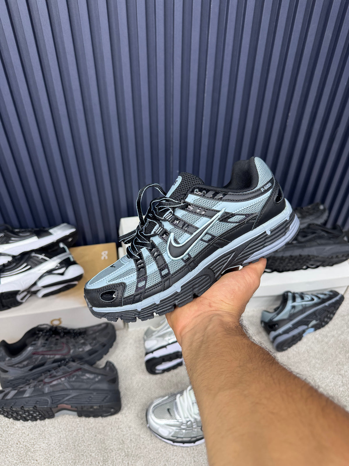 NIKE P6000 BLACK BLUE