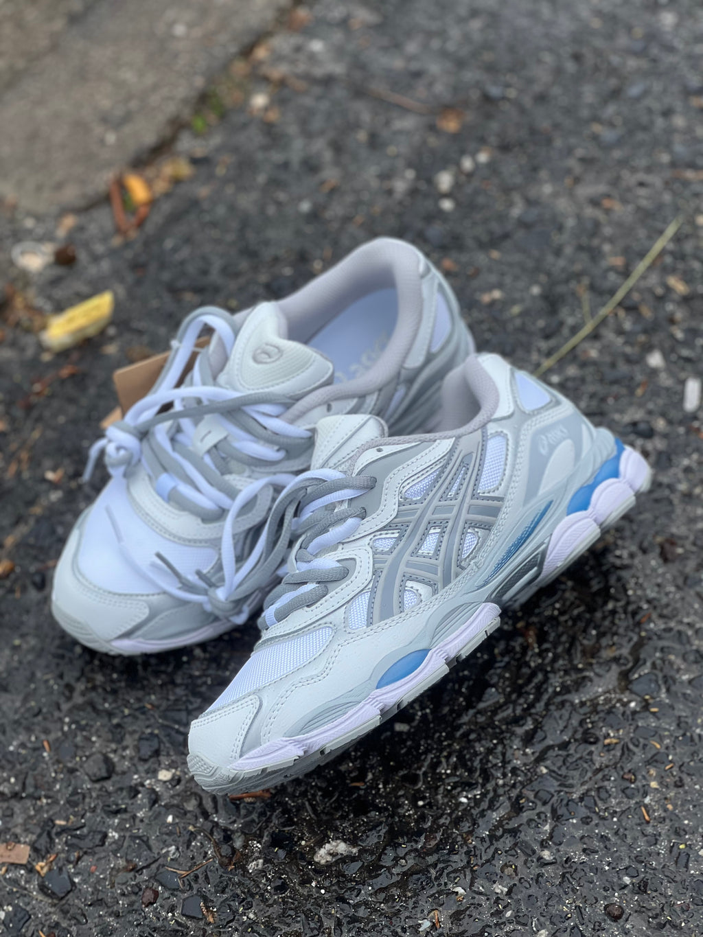 ASICS NYC WHITE GREY BLUE
