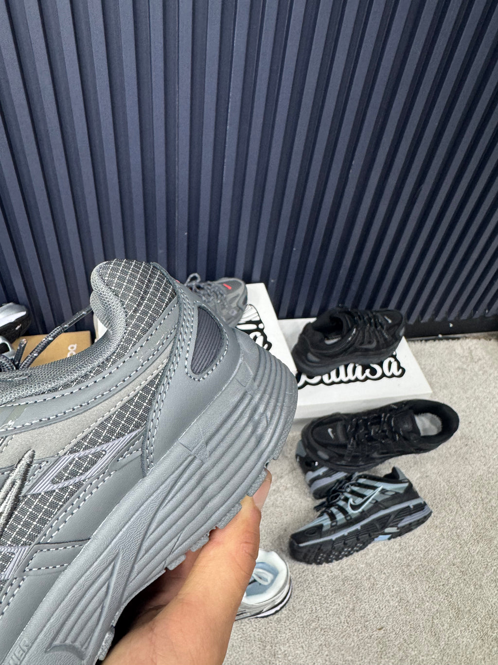 NIKE  p6000 GREY ORANGE